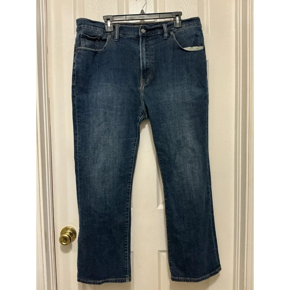Lucky Brand 181 Relaxed Straight Jeans Mens Size 40X30 Blue‎ Medium Wash Denim